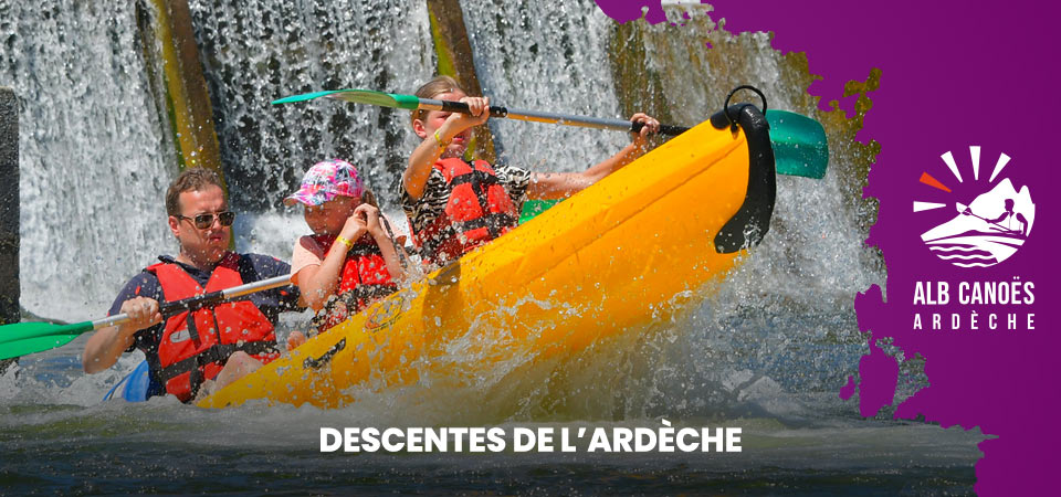 Location de canoë kayak avec ALB Canoës en Ardèche